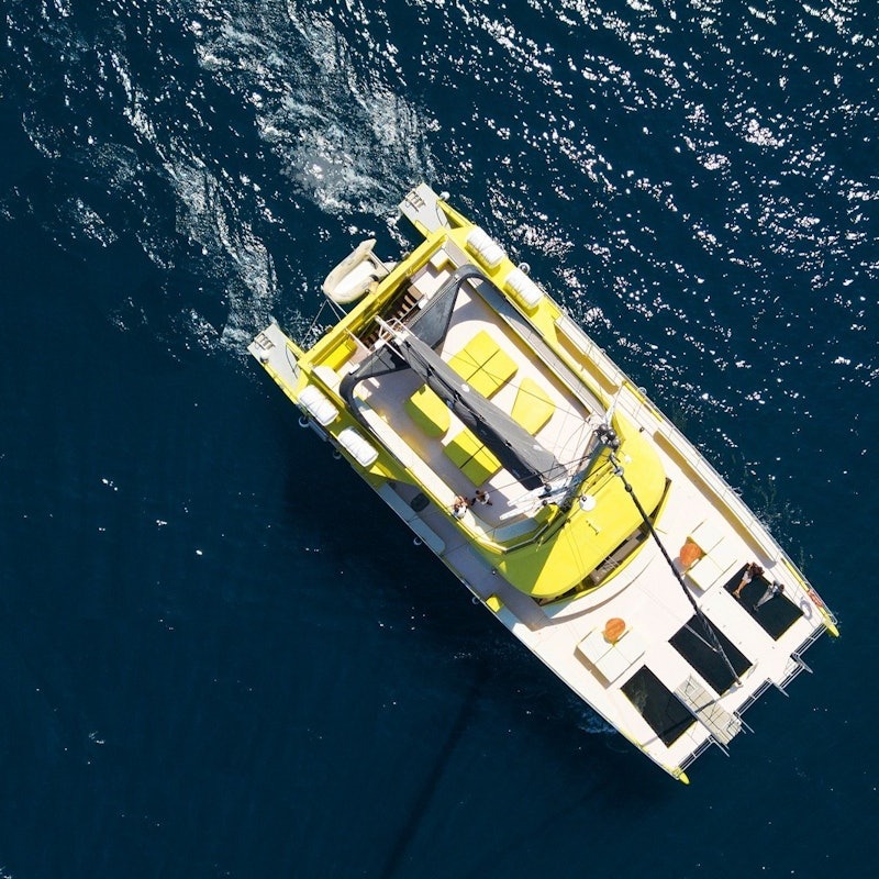 Catamaran on Barcelona’s waters